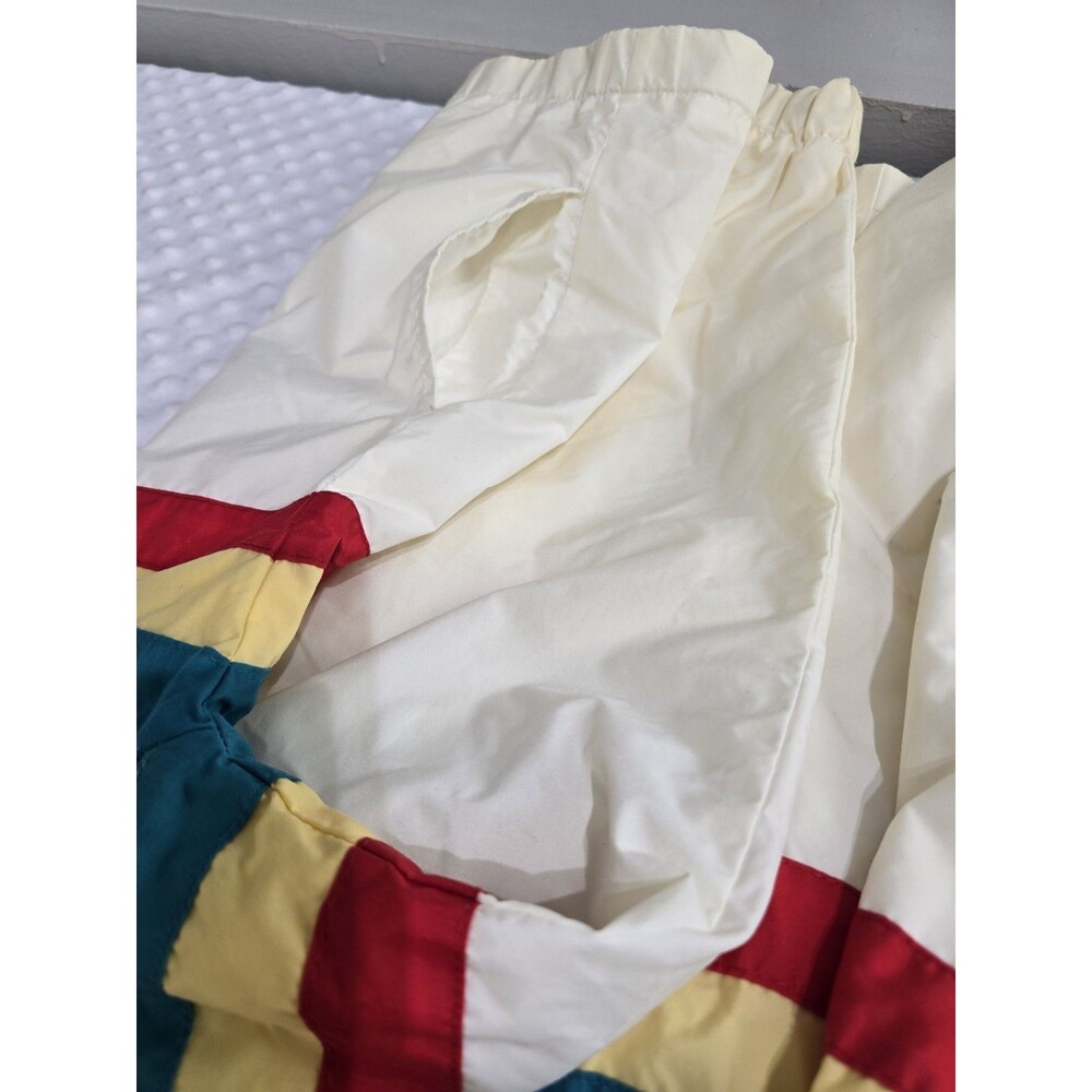 Vintage 80'S Arnold Palmer Golf Jacket 2 Pocket Mens XL Windbreaker Rainbow Hood - Picture 12 of 16